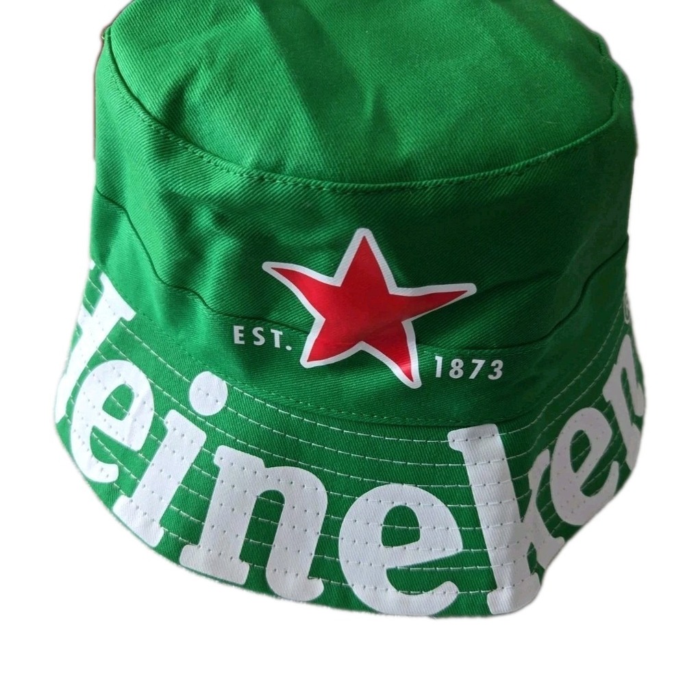 Vintage Reversable Heineken Bucket Hat O/S